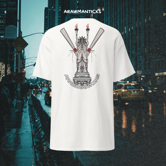 Statue Of Double Liberty ARAWMANTICKS tee